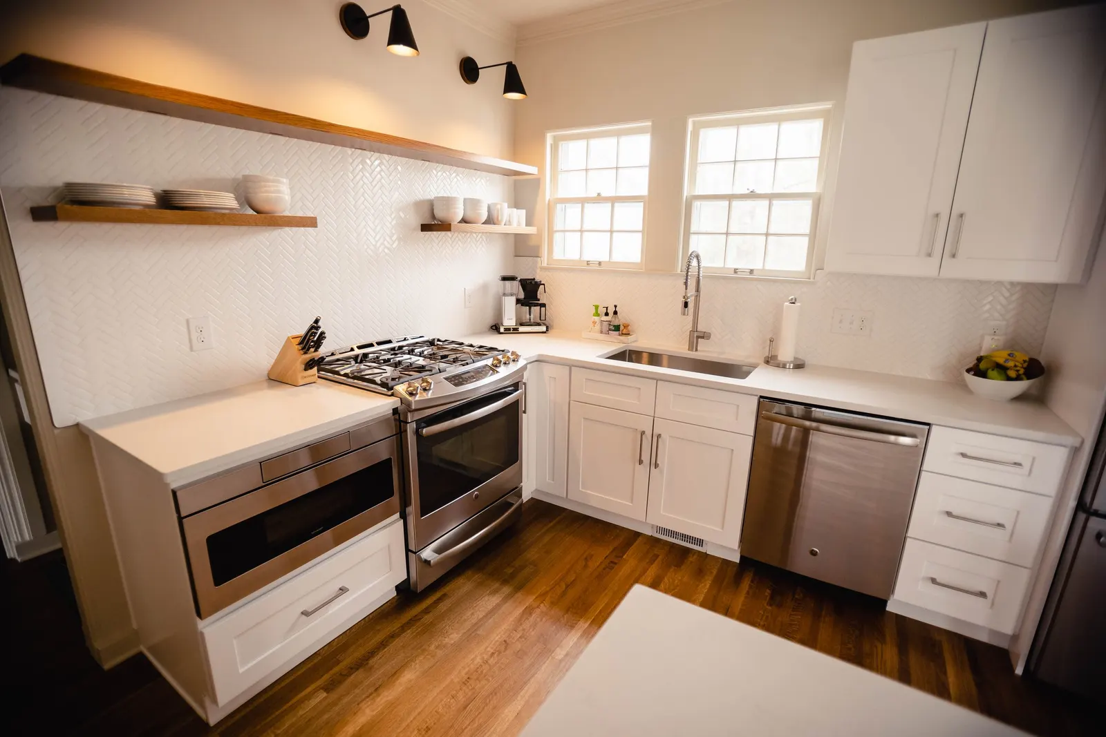 Custom cabinetry and layout in a historic Lincoln kitchen remodel